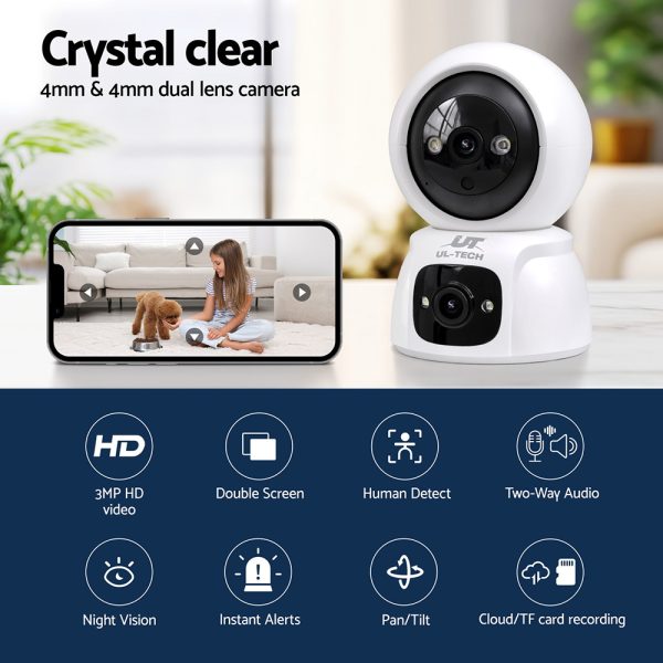 UL-tech 3MP IP Camera Baby Security CCTV - Image 4