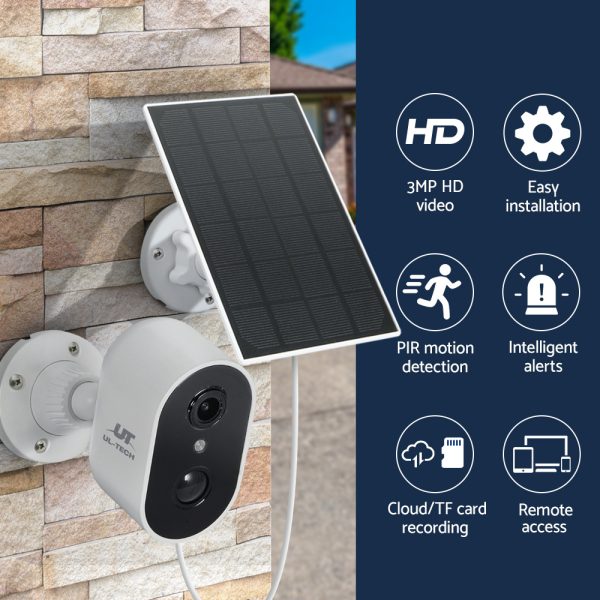 UL-tech 1080P Wireless Security IP Camera Rechargeable Outdoor CCTV Solar Panel - Image 5