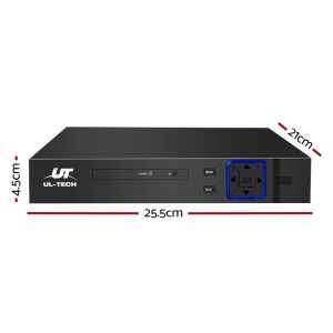 UL-tech 4CH DVR 1080P 5in1 CCTV Video Recorder 4TB Hard Drive - Image 2