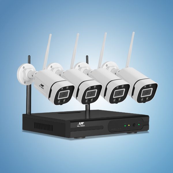 UL-tech Wireless CCTV Security System 8CH NVR 3MP 4 Square Cameras - Image 8