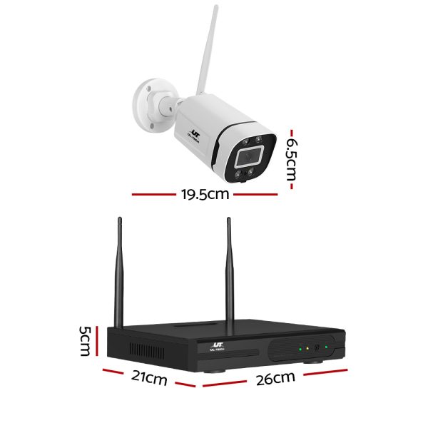 UL-tech Wireless CCTV Security System 8CH NVR 3MP 8 Square Cameras - Image 2