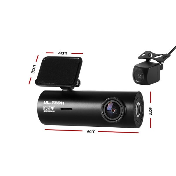 UL-tech Dash Camera 4K Hidden Front Rear WiFi - Image 2