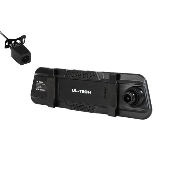 UL-tech Dash Camera 1080P 9.66" Front and Rear View Cam Car DVR Reverse Recorder - Image 3