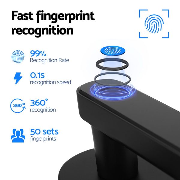 UL-tech Fingerprint Door Lock Smart Electronic Handle - Image 5