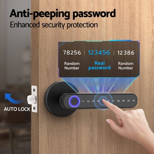 UL-tech Fingerprint Door Lock Smart Electronic Handle - Image 6