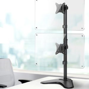Artiss Monitor Arm Stand Dual Mount HD LED TV Bracket Holder Freestanding - Image 7