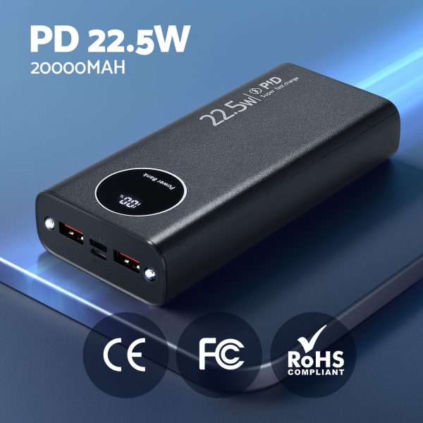 20000mAh Portable Power Bank PD22.5W Quick Charging Fast Charger Phone Battery - Image 4