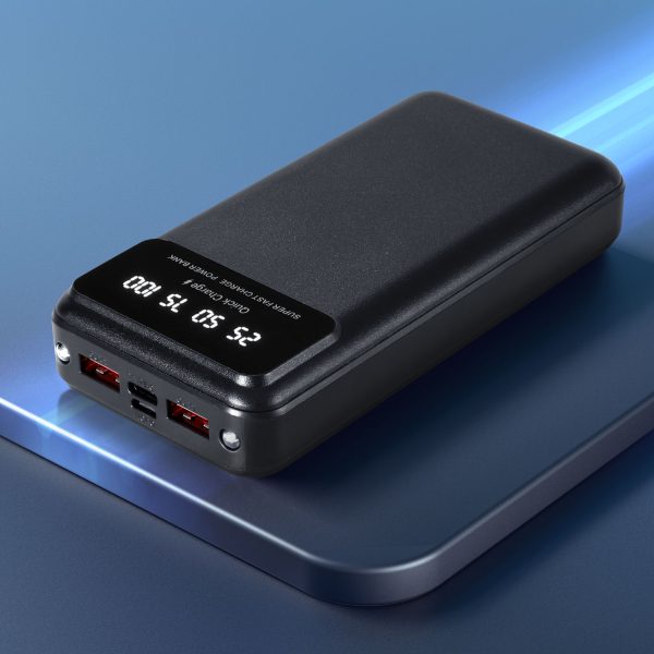 20000mAh Portable Power Bank PD22.5W Quick Charging Fast Charger for Phone Black - Image 5