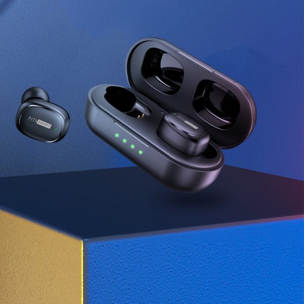 FitSmart In Ear Buds with Charging Case Portable Wireless Black - Image 3