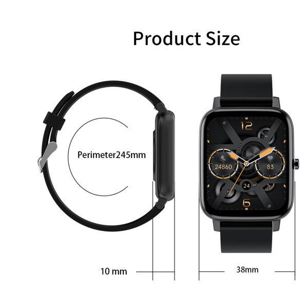 FitSmart Multi Function Smartwatch Wireless Touch Screen All In One - Black - Image 6