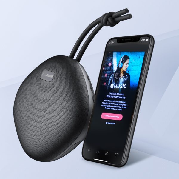 FitSmart Waterproof Bluetooth Speaker Portable Wireless Stereo Sound - Black - Image 2