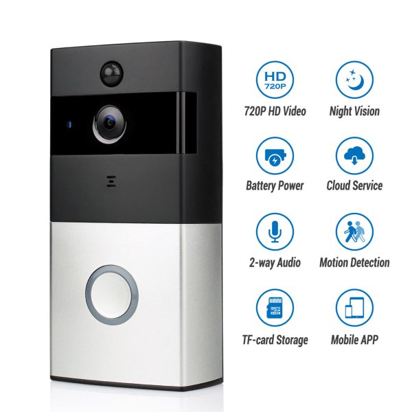 Safe Zone Wireless Video Doorbell Camera 8GB Smart Remote Control Intercom WiFi - Image 5