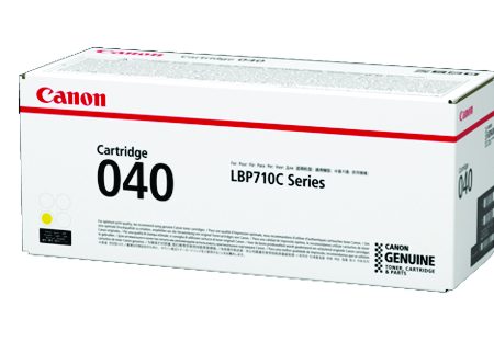 CANON CART040Y STD YELLOW TONER CARTRIDGE 5.4K TO SUIT LBP712CX