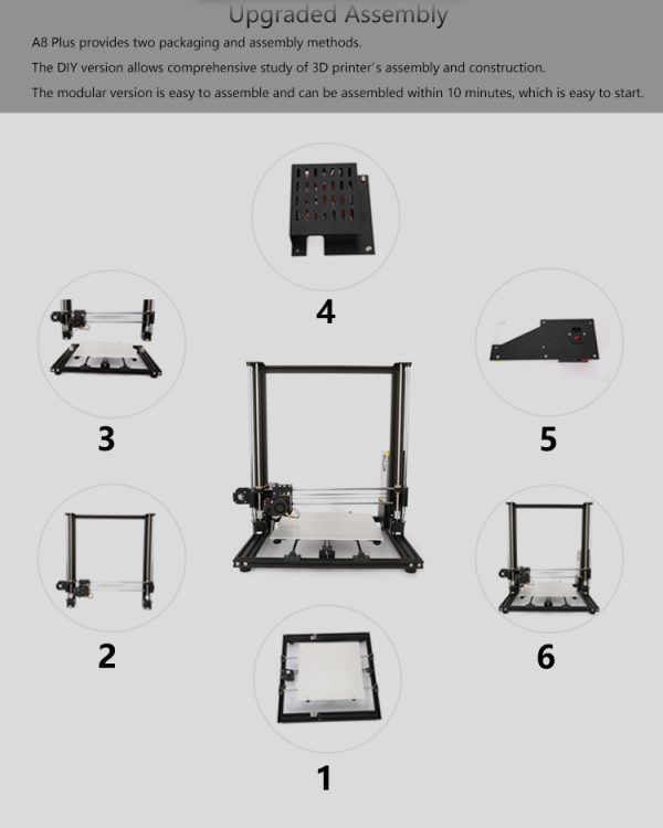 ANET 3D Printer The Ultimate Anet A8 Plus Semi DIY FDM Desktop 3D Printer - Image 15