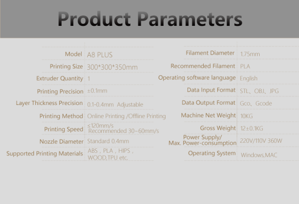 ANET 3D Printer The Ultimate Anet A8 Plus Semi DIY FDM Desktop 3D Printer - Image 9