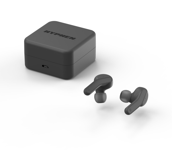 HYPHEN Wireless Earbuds Bluetooth Headphone Grey Color - Image 2