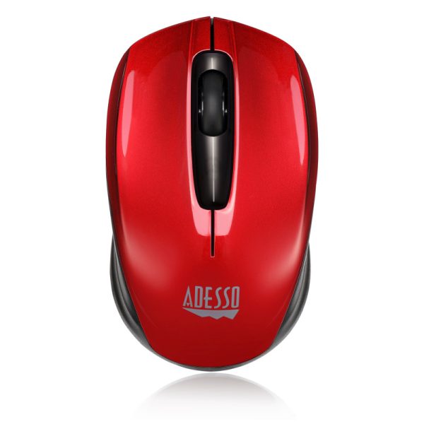 ADESSO Wireless Mini Mouse Red - Image 3