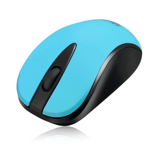 ADESSO Wireless Neon Mouse Bl - Image 4