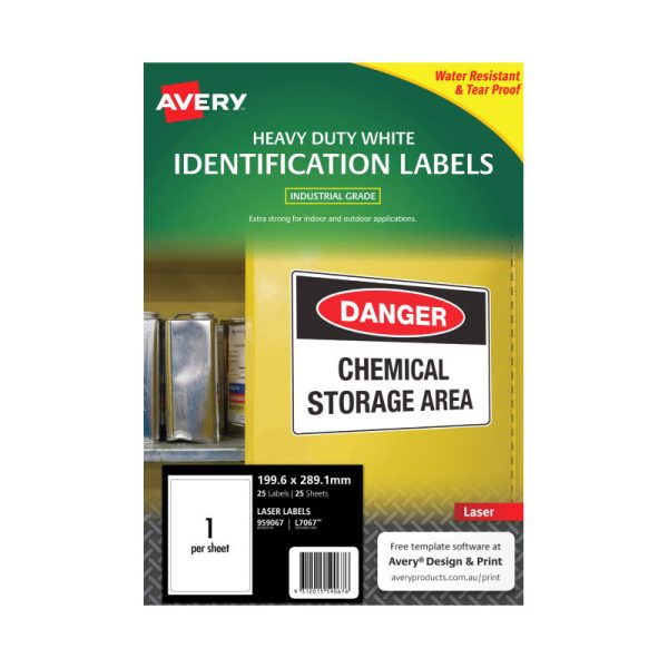AVERY Laser Label L7067 1Up Pack of 25 - Image 3