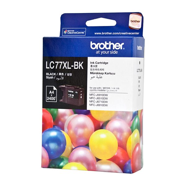 Brother LC-77XLBK Black Super High Yield Ink Cartridge - MFC-J6510DW/J6710DW/J6910DW/J5910DW - up to 2400 pages - Image 2