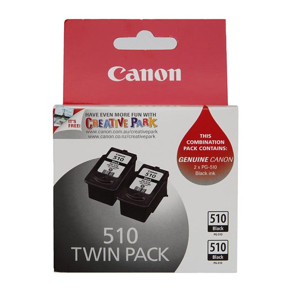 CANON PG510 Black Ink Twin Pack - Image 2