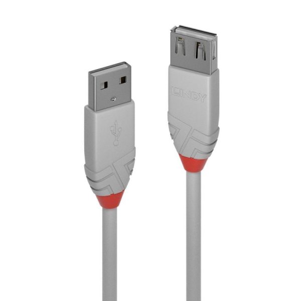 LINDY 5m USB2 A Ext Cable Anthra Line - Image 2