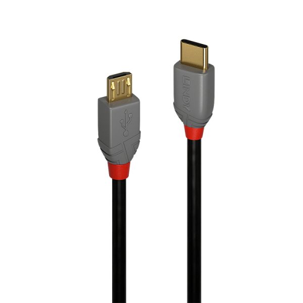 LINDY 1m USB2 C-Micro-B Cable - Image 2