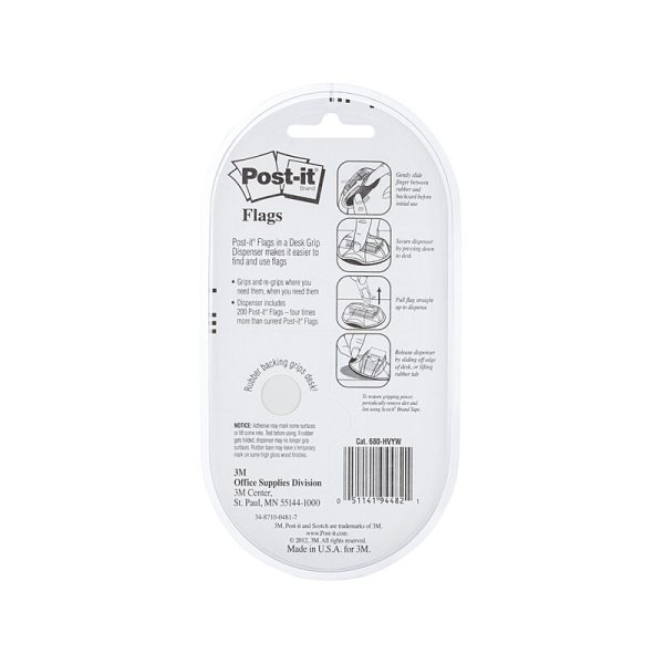 POST-IT Flag 680-HVYW Dsp Yl Pack of 200 - Image 2
