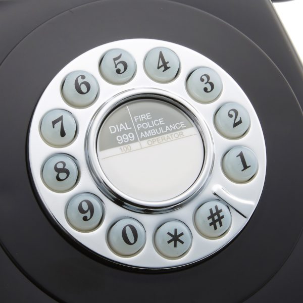 GPO RETRO GPO 746 PUSH BUTTON TELEPHONE - BLACK