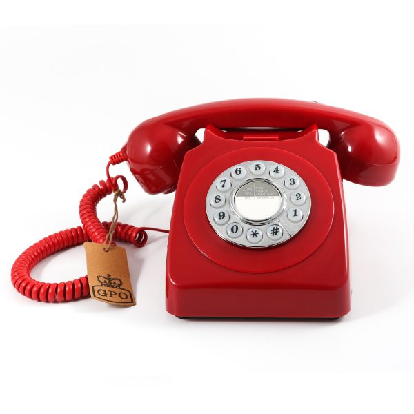 GPO RETRO GPO 746 PUSH BUTTON TELEPHONE - RED - Image 5