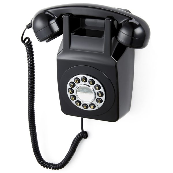 GPO RETRO GPO 746 WALL MOUNTED PUSH BUTTON TELEPHONE - BLACK - Image 3