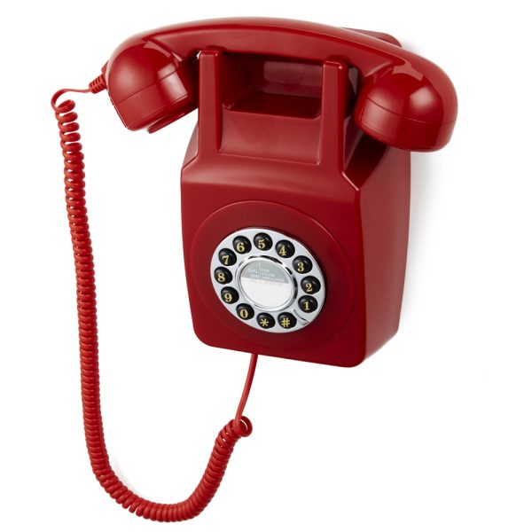 GPO RETRO GPO 746 WALL MOUNTED PUSH BUTTON TELEPHONE - RED - Image 3