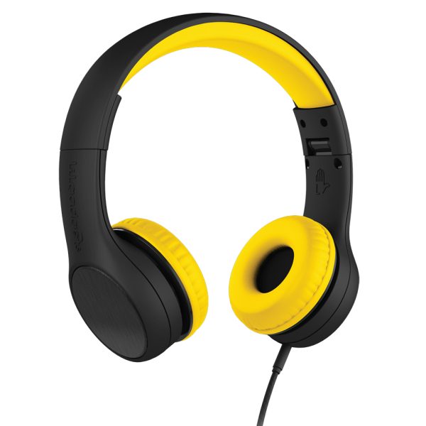 LILGADGET LilGadgets Connect+ Style Childrens Wired Headphones - Black + Yellow - Image 5