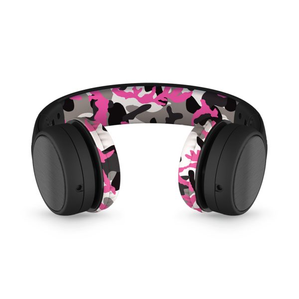 LILGADGET LilGadgets Connect+ Style Childrens Wired Headphones - Pink Camo - Image 2
