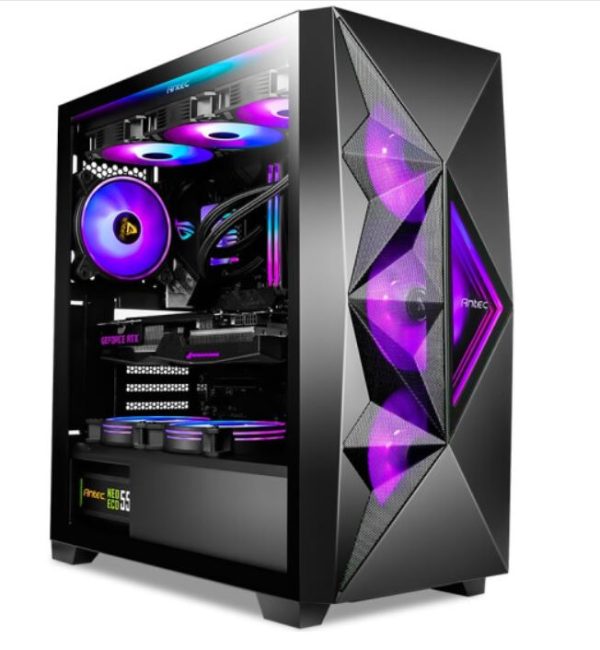 ANTEC DF800 FLUX, ATX, ARGB Fans, Support up to 2x 360mm Fans or Liquid Coolers, Mesh Filters, 7x PCI, 3.5' x 3, 2.5' x 3. Gaming Case