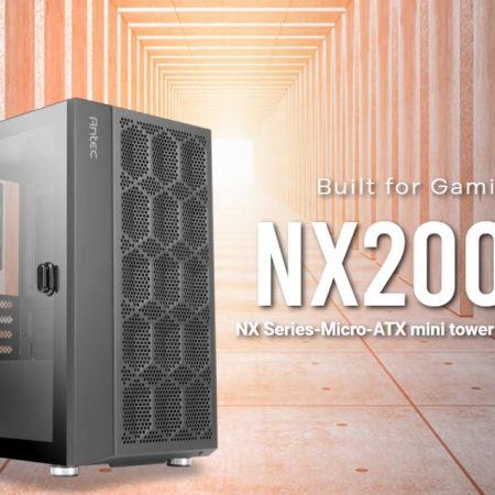 ANTEC NX200M m-ATX, ITX Value Case, Large Mesh Front for excellent cooling, Side Window, 1x 12CM Fan Included, Radiator up to 240mm