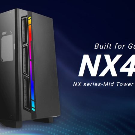 ANTEC NX400 ATX, Tempered Glass, ARGB, LED Control, Up to 6 cooling Fans, CPU Cooler 170mm, Gaming Case, 1x ARGB Fan included
