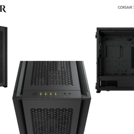 CORSAIR Obsidian 7000D AF Tempered Glass Mini-ITX, M-ATX, ATX, E-ATX Tower Case, USB 3.1 Type C, 10x 2.5', 6x 3.5' HDD. Black