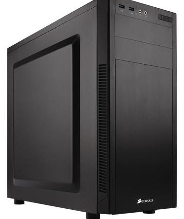 CORSAIR 100R Silent, mATX, Mini-ITX, ATX Mid-Tower Case Black 7x PCI Slots, Office, Business, Gaming