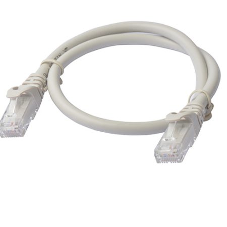 8WARE Cat6a UTP Ethernet Cable 0.5m (50cm) Snagless Grey