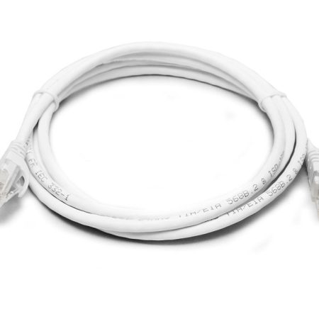 8WARE Cat6a UTP Ethernet Cable 0.5m (50cm) Snagless White