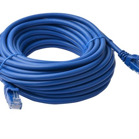 8WARE Cat6a UTP Ethernet Cable 10m Snagless Blue
