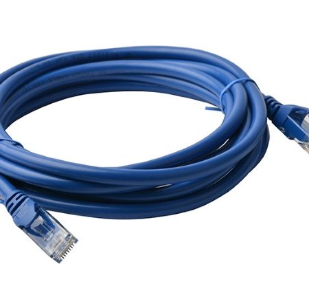 8WARE Cat 6a UTP Ethernet Cable, Snagless - 7m Blue LS