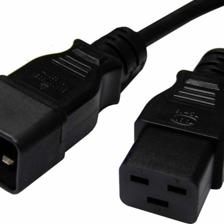 8WARE Power Cable Extension 5m IEC-C19 to IEC-C20 Male to Female