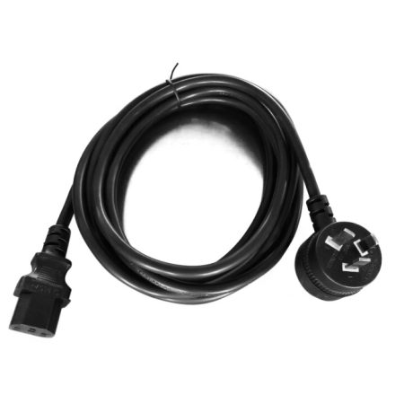 8WARE Power Cable 3m 3-Pin AU to IEC C13 Male to Female Piggy Back LS