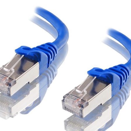 ASTROTEK CAT6A Shielded Ethernet Cable 5m Blue Color 10GbE RJ45 Network LAN Patch Lead S/FTP LSZH Cord 26AWG
