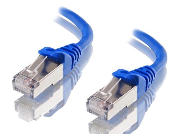 ASTROTEK CAT6A Shielded Ethernet Cable 5m Blue Color 10GbE RJ45 Network LAN Patch Lead S/FTP LSZH Cord 26AWG