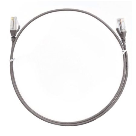 8WARE CAT6 Ultra Thin Slim Cable 0.25m / 25cm - Grey Color Premium RJ45 Ethernet Network LAN UTP Patch Cord 26AWG for Data Only, not PoE