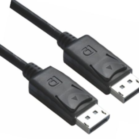 ASTROTEK DisplayPort DP Cable 5m - 20 pins Male to Male 1.2V 30AWG Gold Plated Assembly type Black PVC Jacket RoHS CBDPMM5