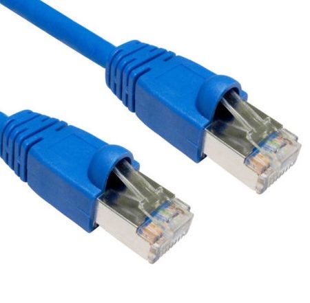 HYPERTEC CAT6A Shielded Cable 3m Blue Color 10GbE RJ45 Ethernet Network LAN S/FTP LSZH Cord 26AWG PVC Jacket
